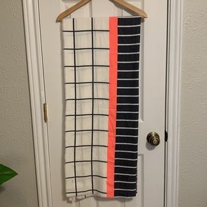 J. Crew scarf/Shawl/wrap chambray and white and pink - new with tags